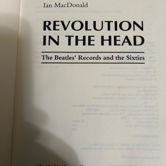 Vintage Revolution In The Head Hardcover Book - Picture 4 of 5